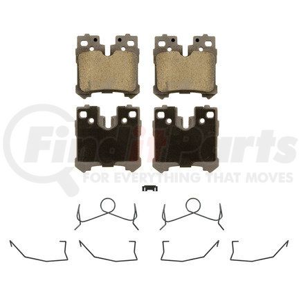 QC1283 by WAGNER - Wagner Brake ThermoQuiet QC1283 Ceramic Disc Brake Pad Set