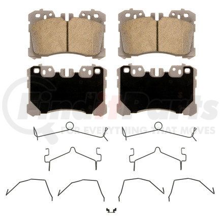 QC1282 by WAGNER - Wagner Brake ThermoQuiet QC1282 Ceramic Disc Brake Pad Set