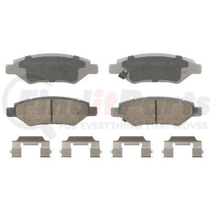 QC1337A by WAGNER - Wagner Brake ThermoQuiet QC1337A Ceramic Disc Brake Pad Set