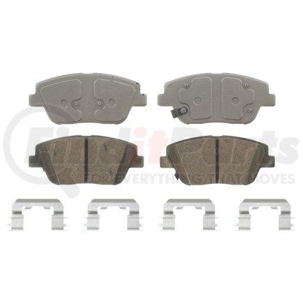 QC1444 by WAGNER - Wagner Brake ThermoQuiet QC1444 Ceramic Disc Brake Pad Set