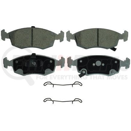 QC1568 by WAGNER - Wagner Brake ThermoQuiet QC1568 Ceramic Disc Brake Pad Set