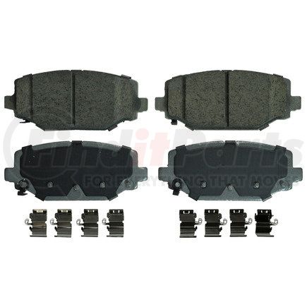 QC1596 by WAGNER - Wagner Brake ThermoQuiet QC1596 Ceramic Disc Brake Pad Set