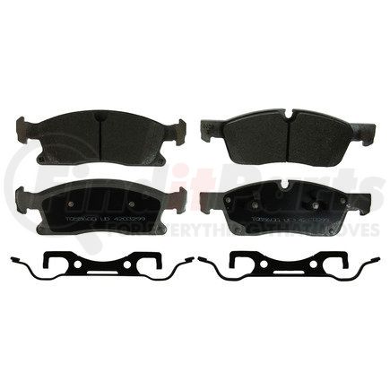 QC1629 by WAGNER - Wagner Brake ThermoQuiet QC1629 Ceramic Disc Brake Pad Set