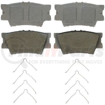 QC1632 by WAGNER - Wagner Brake ThermoQuiet QC1632 Ceramic Disc Brake Pad Set