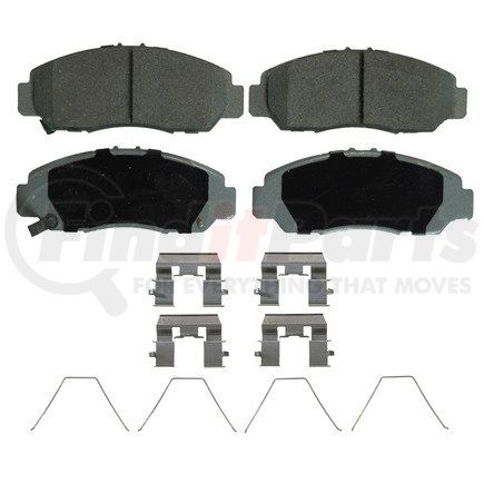 QC1608 by WAGNER - Wagner Brake ThermoQuiet QC1608 Ceramic Disc Brake Pad Set