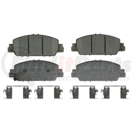 QC1654 by WAGNER - Wagner Brake ThermoQuiet QC1654 Ceramic Disc Brake Pad Set