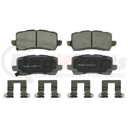 QC1698 by WAGNER - Wagner Brake ThermoQuiet QC1698 Ceramic Disc Brake Pad Set