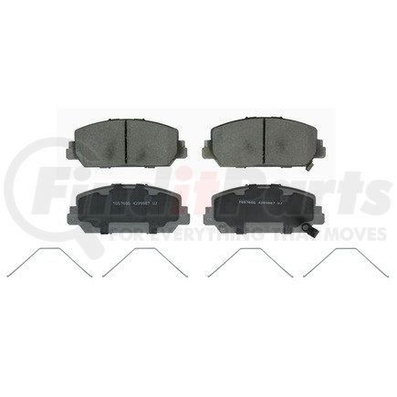 QC1697 by WAGNER - Wagner Brake ThermoQuiet QC1697 Ceramic Disc Brake Pad Set