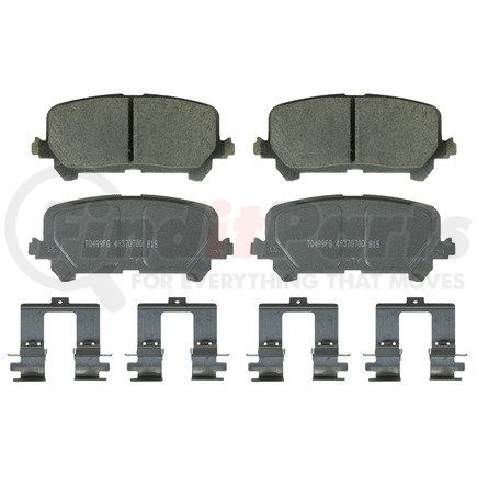 QC1724 by WAGNER - Wagner Brake ThermoQuiet QC1724 Ceramic Disc Brake Pad Set