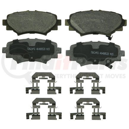 QC1729 by WAGNER - Wagner Brake ThermoQuiet QC1729 Ceramic Disc Brake Pad Set