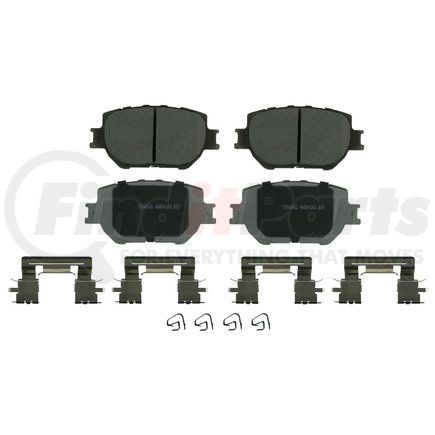 QC1733 by WAGNER - Wagner Brake ThermoQuiet QC1733 Ceramic Disc Brake Pad Set