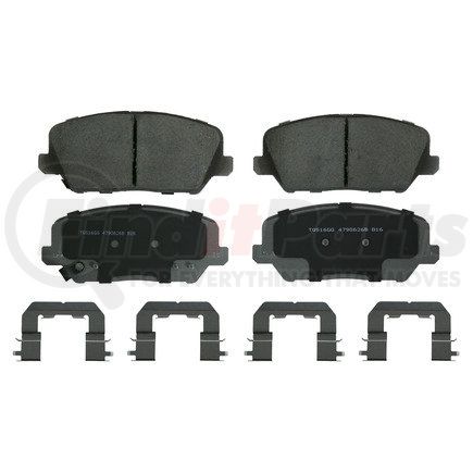 QC1735 by WAGNER - Wagner Brake ThermoQuiet QC1735 Ceramic Disc Brake Pad Set