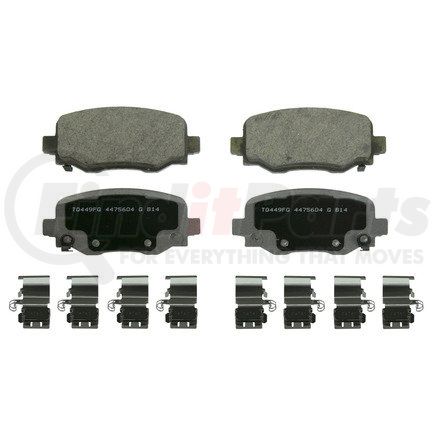 QC1734 by WAGNER - Wagner Brake ThermoQuiet QC1734 Ceramic Disc Brake Pad Set