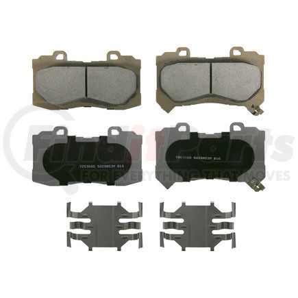 QC1802 by WAGNER - Wagner Brake ThermoQuiet QC1802 Ceramic Disc Brake Pad Set