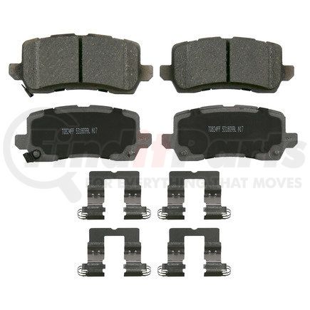 QC1954 by WAGNER - Wagner Brake ThermoQuiet QC1954 Ceramic Disc Brake Pad Set