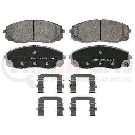 QC1814 by WAGNER - Wagner Brake ThermoQuiet QC1814 Ceramic Disc Brake Pad Set