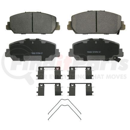 QC1832 by WAGNER - Wagner Brake ThermoQuiet QC1832 Ceramic Disc Brake Pad Set