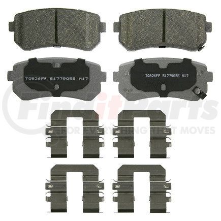 QC1829 by WAGNER - Wagner Brake ThermoQuiet QC1829 Ceramic Disc Brake Pad Set