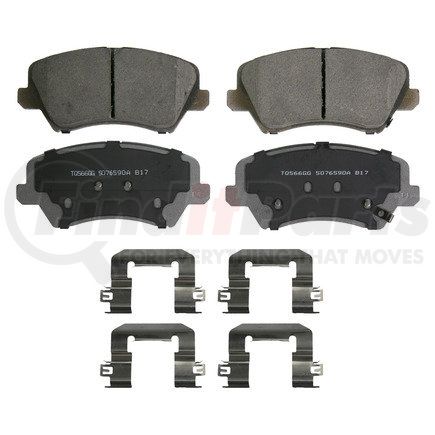 QC1828 by WAGNER - Wagner Brake ThermoQuiet QC1828 Ceramic Disc Brake Pad Set