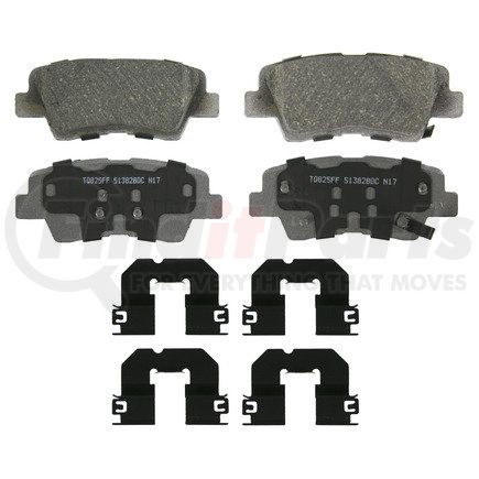 QC1848 by WAGNER - Wagner Brake ThermoQuiet QC1848 Ceramic Disc Brake Pad Set