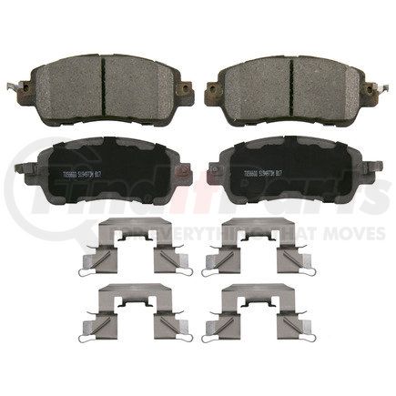 QC1852 by WAGNER - Wagner Brake ThermoQuiet QC1852 Ceramic Disc Brake Pad Set