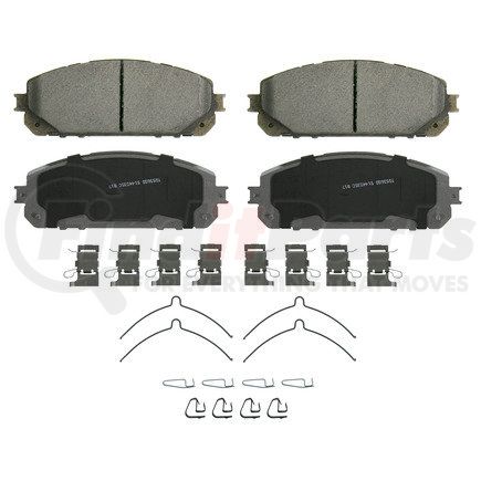 QC1843 by WAGNER - Wagner Brake ThermoQuiet QC1843 Ceramic Disc Brake Pad Set