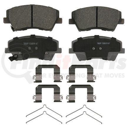 QC1912 by WAGNER - Wagner Brake ThermoQuiet QC1912 Ceramic Disc Brake Pad Set