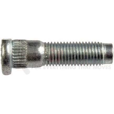 610-376.1 by DORMAN - M12-1.50 Serrated Wheel Stud With Clip Head - 13.82mm Knurl, 49mm Length