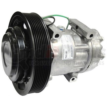 CO-2154CA by SUNAIR - A/C Compressor - R134A, PAG 46, PV8, 7H15, 24V, Serpentine, Direct Mount, 6.93 in. Pulley