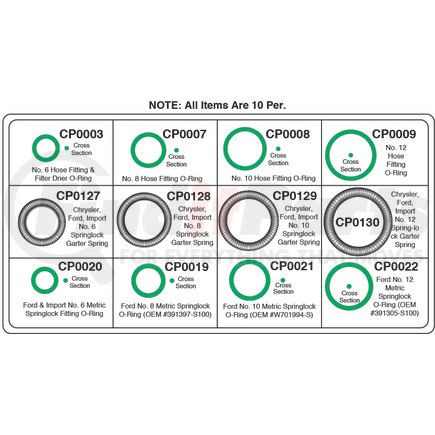 CP4012 by SUNAIR - A/C O-Ring Kit