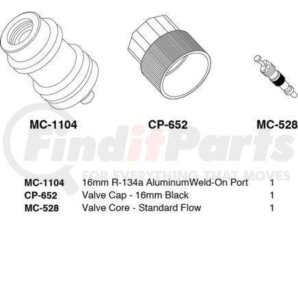 KT-1104B by SUNAIR - A/C Refrigerant Hose Fitting