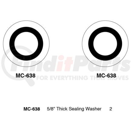 KT-SW1 by SUNAIR - A/C Compressor Sealing Washer Kit