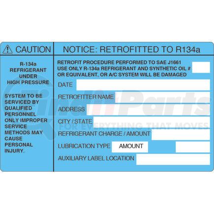 LABEL RETROFIT DELUX by SUNAIR - A/C Repair Tool