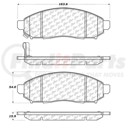 Centric 300.1094 Brake Hardware Tech Tray Centric Premium Pads