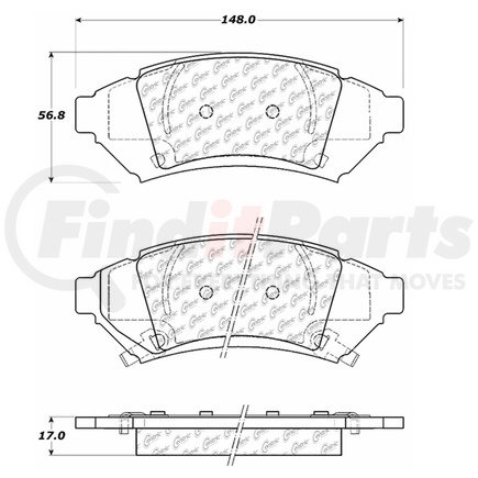 Centric 300.10000 Disc Brake Pad Set Centric Premium Pads