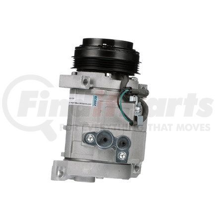 R134A by DELPHI - A/C Compressor - with Clutch, 10S, 9 o'Clock, 12V, PAG, R134A Refrigerant Oil