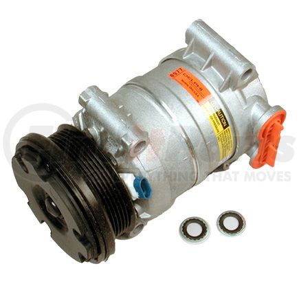 R134A by DELPHI - A/C Compressor - with Clutch, H6, 2 o'Clock, 12V, PAG, R134A Refrigerant Oil