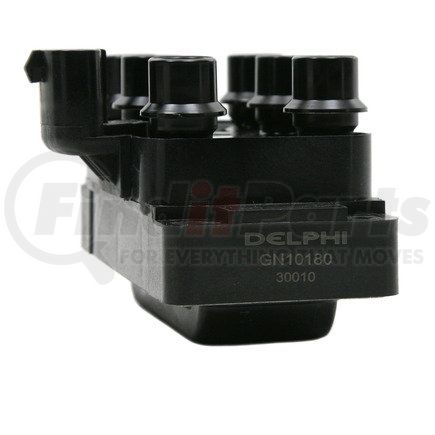 GN10180 by DELPHI - Ignition Coil - Triple Coil Pack, 12V, 4 Male Blade Terminals