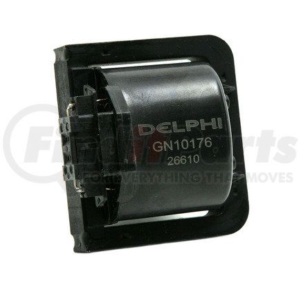 GN10176 by DELPHI - Ignition Coil - DIS Coil, 12V, 2 Female Pin Terminals