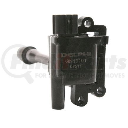 GN10191 by DELPHI - Ignition Coil - Plug Top Coil (PTC), 12V, 3 Male Pin Terminals