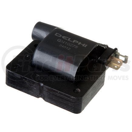 GN10275 by DELPHI - Ignition Coil - Conventional, 12V, 2 Male Blade Terminals