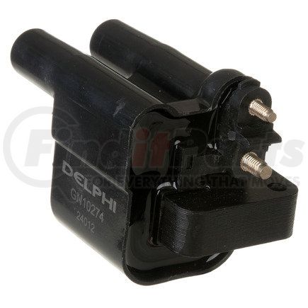 GN10274 by DELPHI - Ignition Coil - DIS Coil, 12V, 2 Male Threaded Terminals