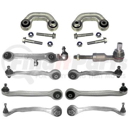 TC1400KIT by DELPHI - Suspension Kit - Front, Non-Adjustable, with Bushing, Casting/Forged, Aluminum
