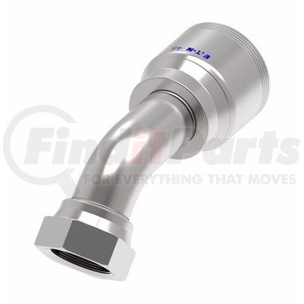 4S16BFA16 by WEATHERHEAD - Fitting - Hose Fitting (Permanent), 4-Spiral, BSPP, Steel 45 DEG