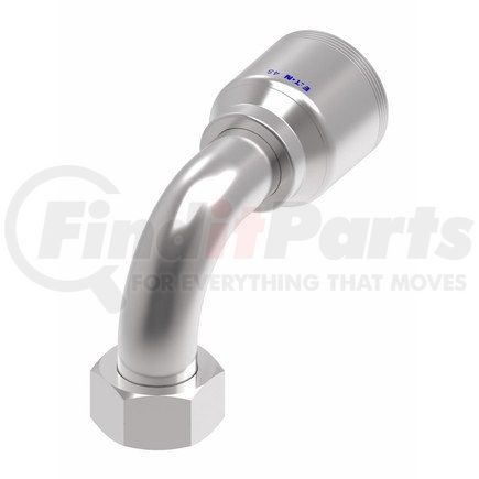 4S20BFB20 by WEATHERHEAD - Fitting - Hose Fitting (Permanent), 4-Spiral, BSPP, Steel 90 Degree