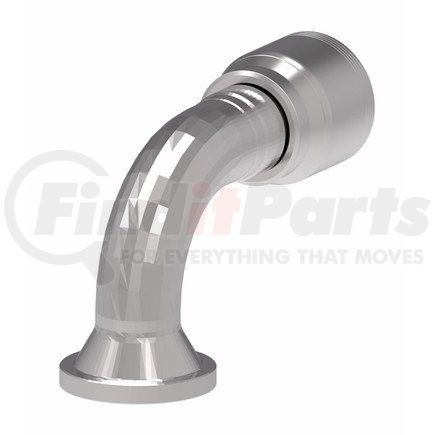 4S24FLG20 by WEATHERHEAD - Fitting - Hose Fitting (Permanent), 4-Spiral, 61-Flange, Steel 60