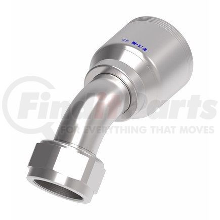 4SA20FJA20 by WEATHERHEAD - Hydraulic Coupling / Adapter - Female Swivel, 45 degree,1 5/8-12 thread