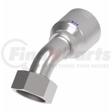 6S32DSA20 by WEATHERHEAD - Fitting - Hose Fitting (Permanent), 6-Spiral, DKOS, Steel 45 DEG