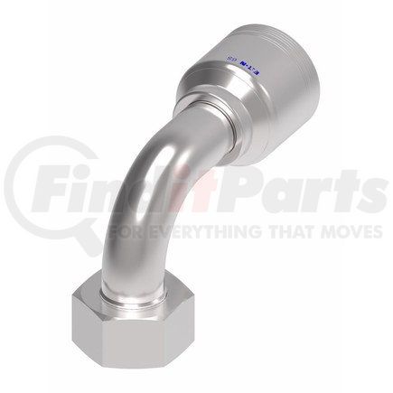 6S32DSB20 by WEATHERHEAD - Fitting - Hose Fitting (Permanent), 6-Spiral, DKOS, Steel 90 Degree