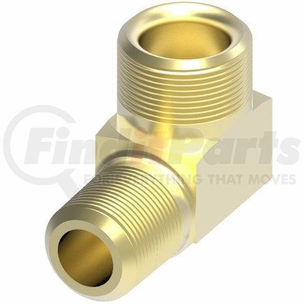 49X4X4Z by WEATHERHEAD - SAE 45° Flare Brass 90º Male Elbow 1/4" Tube Size